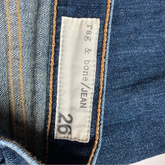 Rag & Bone Burnley Tomboy Distressed Denim Jeans size 26 - Picture 11 of 11